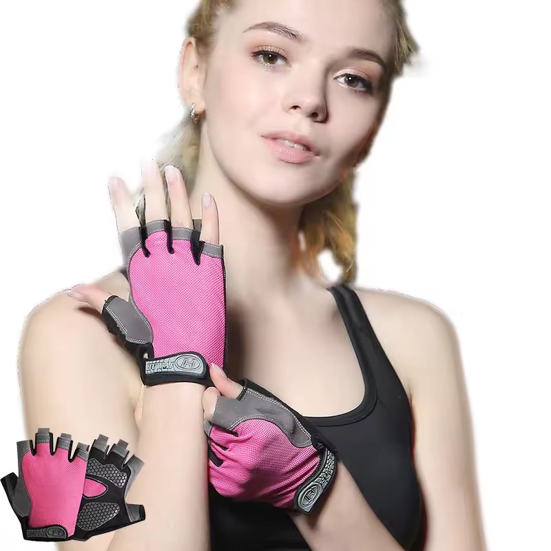 Horse Riding Glove - Guantes de medio dedo antideslizantes transpirables